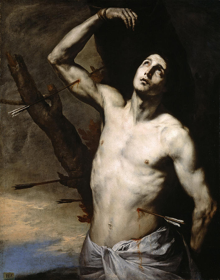 Jusepe De Ribera Painting - Saint Sebastian by Jusepe de Ribera