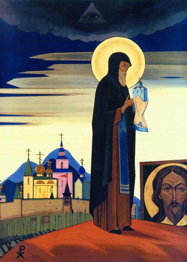 Nicholas Roerich Painting - Saint Sergius Radonezhsky by Nicholas Roerich