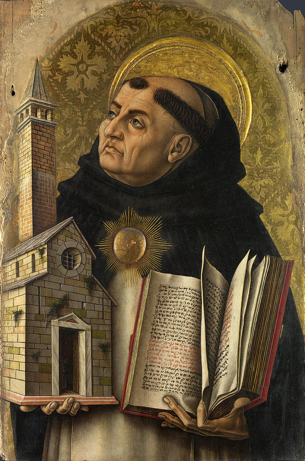 Saint Thomas Aquinas Painting by Carlo Crivelli