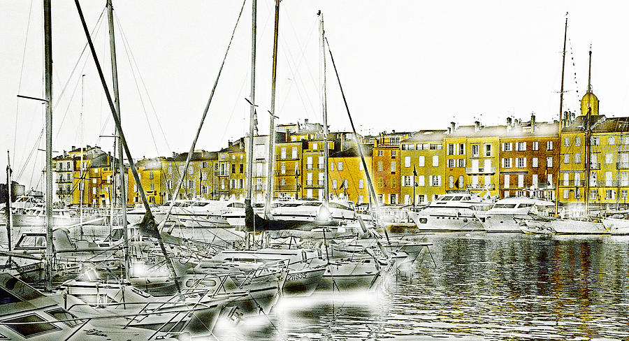 Boat Mixed Media - Saint Tropez by Frank Tschakert