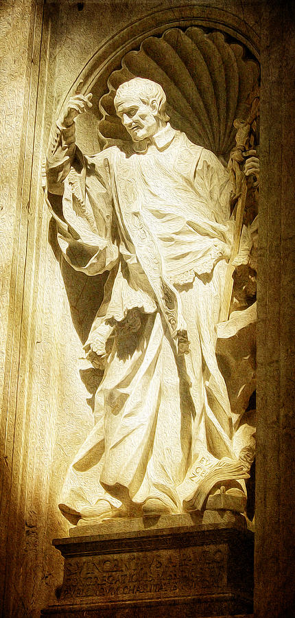 Saint Vincent de Paul at Vatican Photograph by Sandra Selle Rodriguez