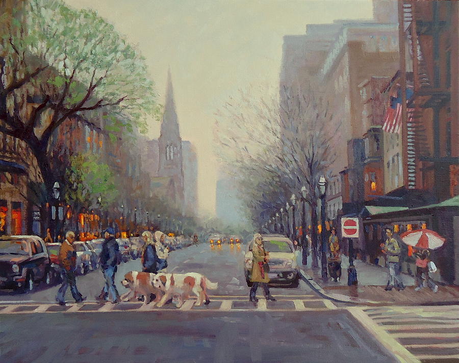 Boston Painting - Saints Come Marching In by Dianne Panarelli Miller