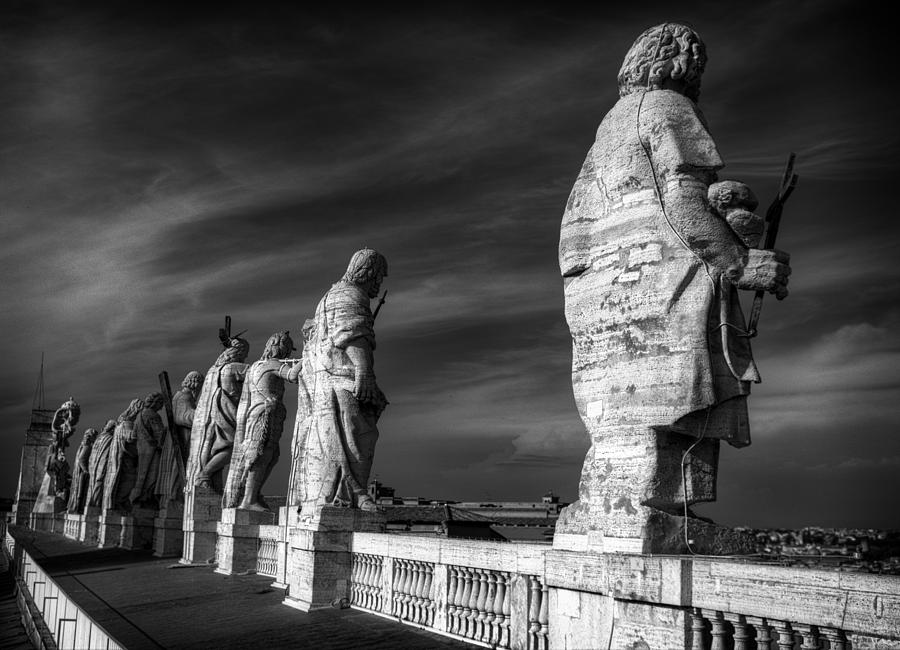 Architecture Photograph - Saints over Rome by Anthony Fasi