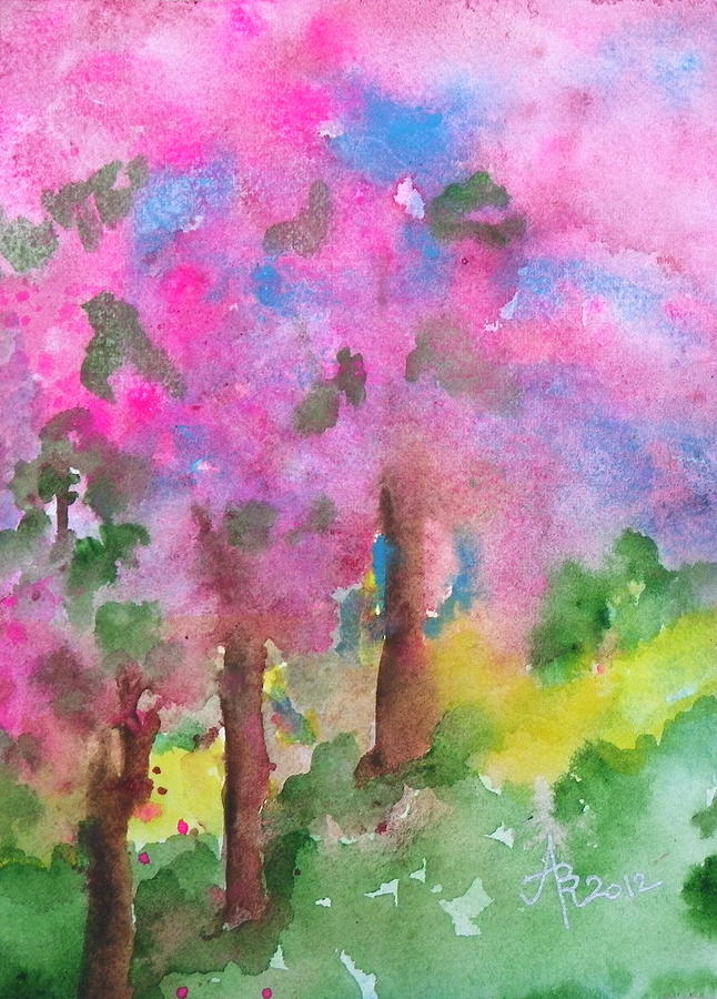 Sakura Painting by Anna Ruzsan