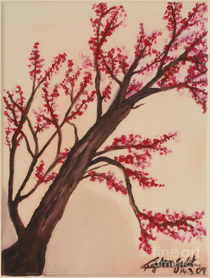 Sakura Painting by Cigdem Gedik - Fine Art America