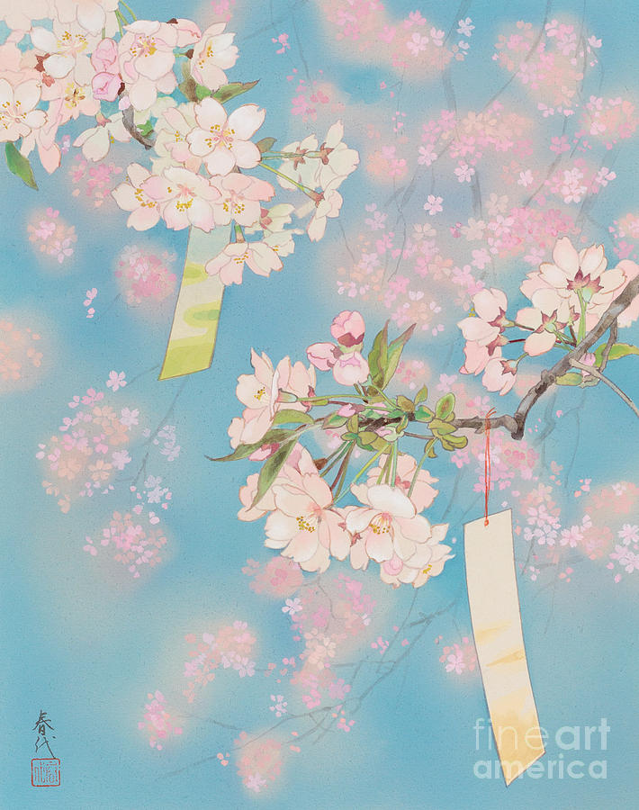 Sakura Painting by MGL Meiklejohn Graphics Licensing