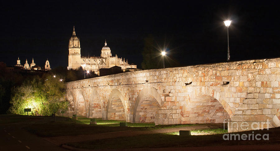 Salamanca Night Skyline Photograph by JR Photography