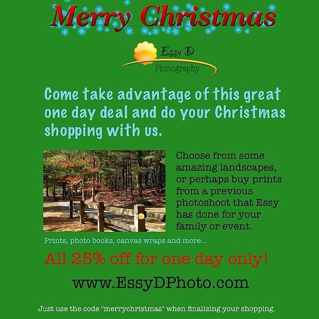 Christmas Photograph - #sale #cybermonday #photography by Essy Dias