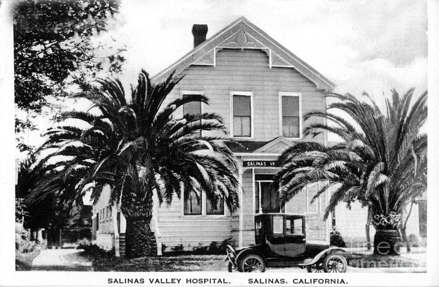 Salinas Valley Photograph - Salinas Valley Hospital circa 1920 by Monterey County Historical Society