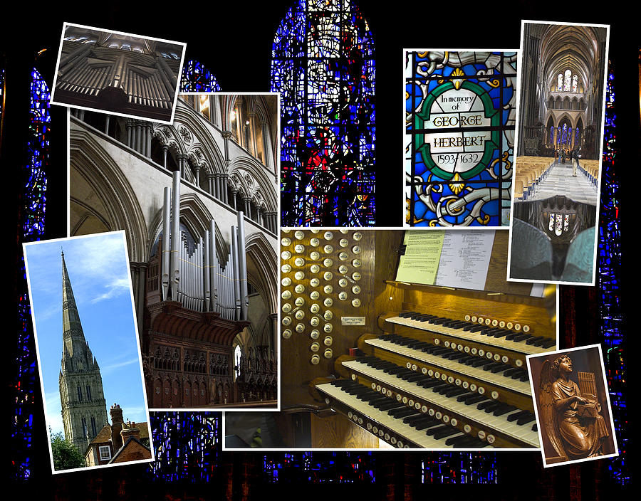 Salisbury cathedral montage Photograph by Jenny Setchell