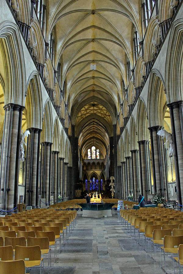 Salisbury Cathedral Nave Photograph by Tony Murtagh