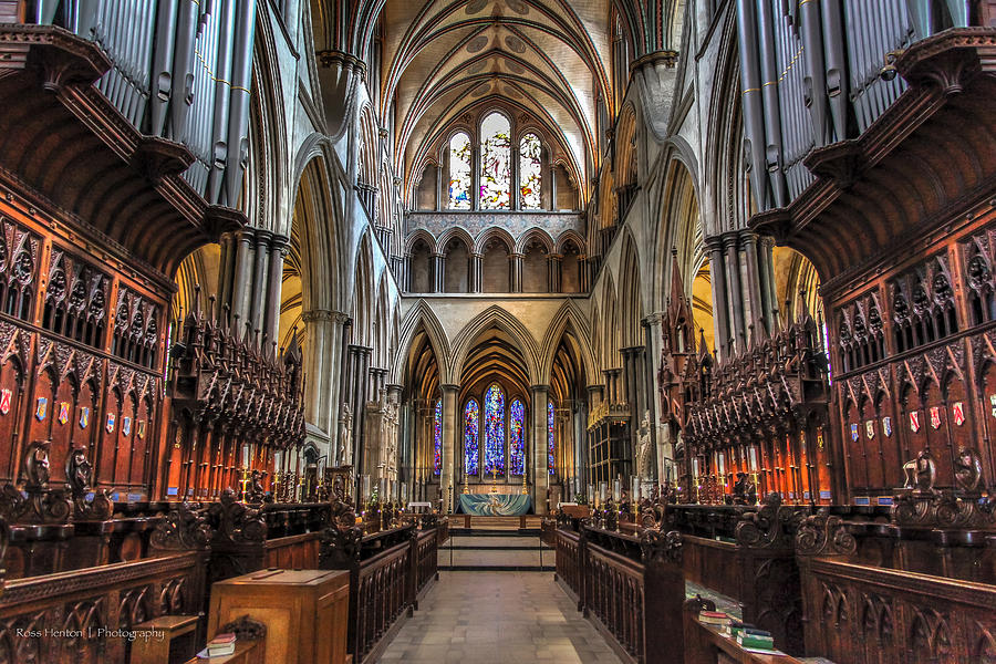 Salisbury Choir Stalls Photograph by Ross Henton