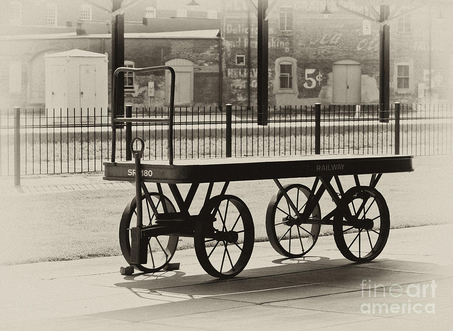Salisbury Depot Freight Cart Photograph by Wilma  Birdwell