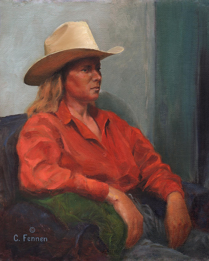 Portrait Painting - Salishan Sue by Charles Fennen