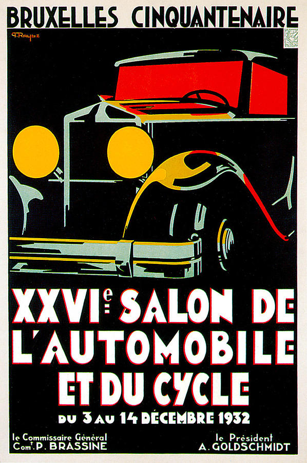 Salon De Lautomobile Et Du Cycle Photograph by Vintage Automobile Ads and Posters