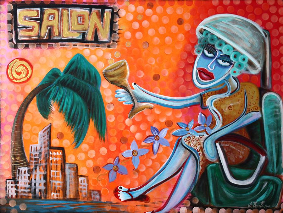 Hairdresser Painting - Salon by Laura Barbosa Hairdresser Painting - Salon by Laura Barbosa
