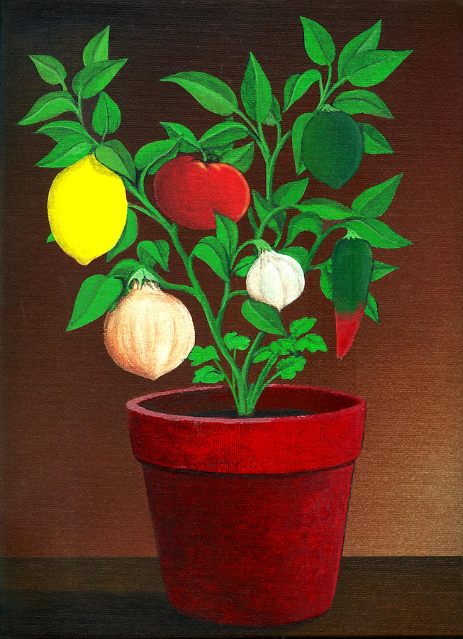 Salsa Plant Painting by Snake Jagger