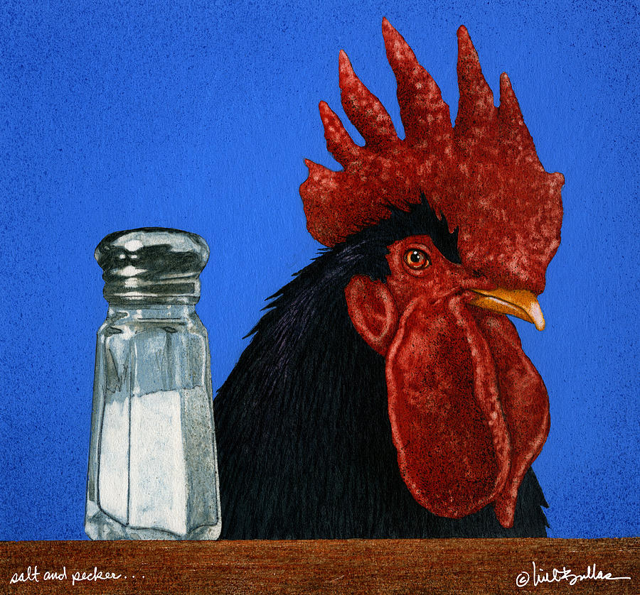 Salt And Pecker... Painting by Will Bullas