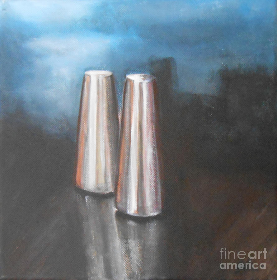 Salt and Pepper Shakers Painting by Jane See