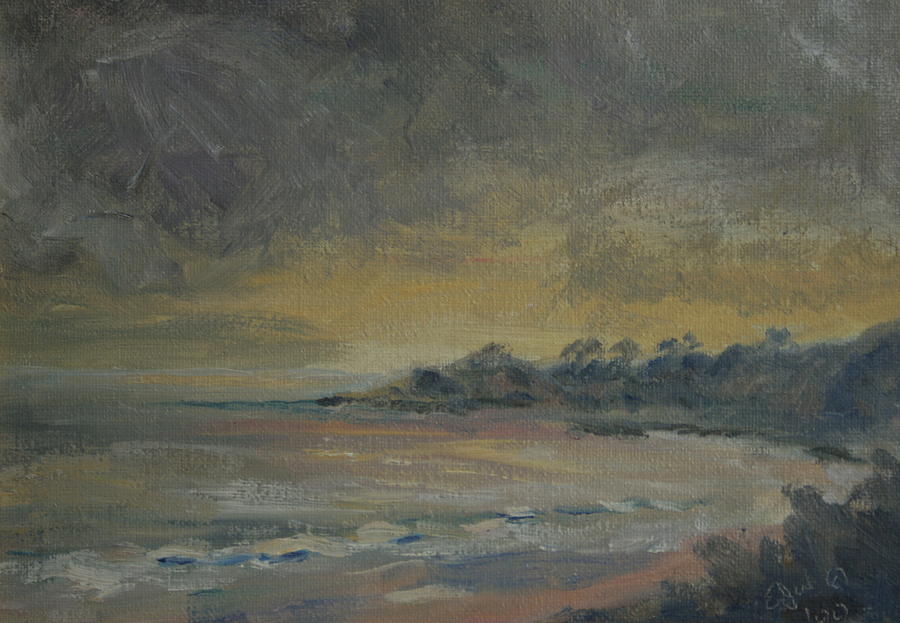 Salt Creek Sunset Painting by Edward White