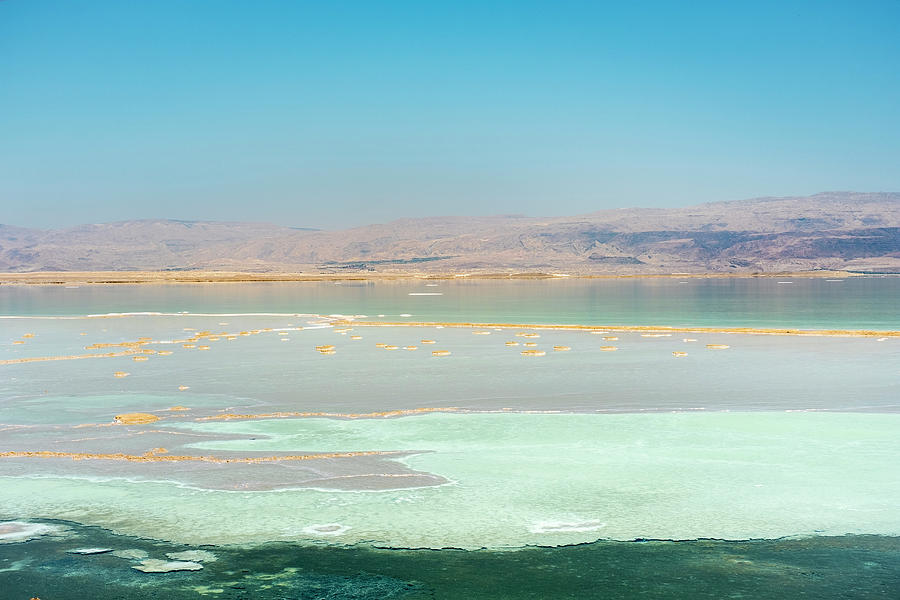 Salt Deposits On The Dead Sea Coast Photograph by Jason Langley