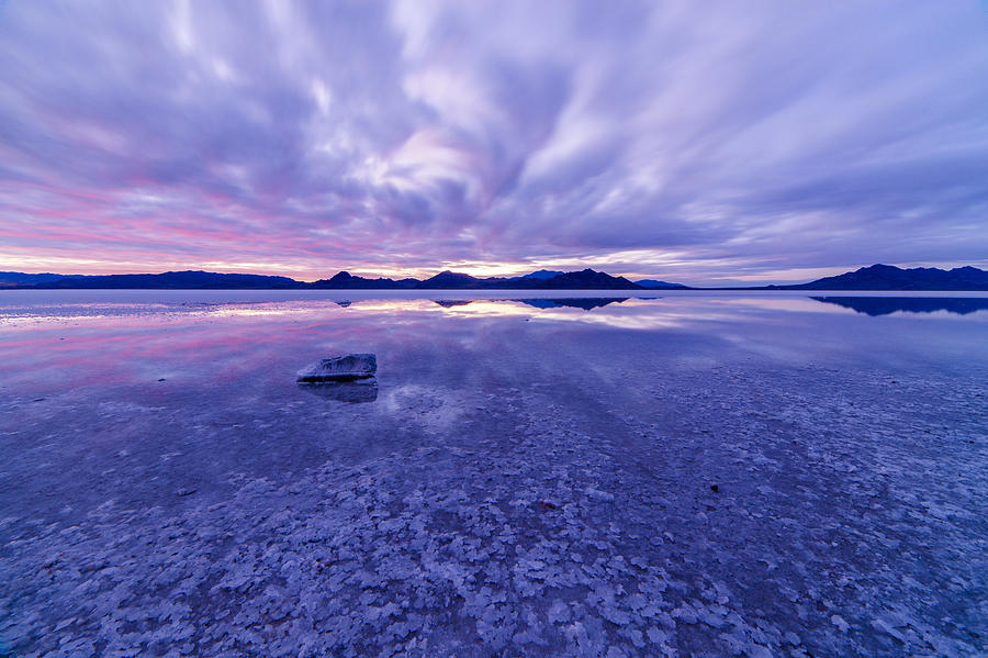 Salt Flats After Dark Photograph by Dustin LeFevre