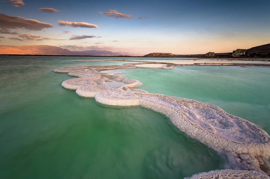 Salt Formations And Green Waters At The by Ilan Shacham