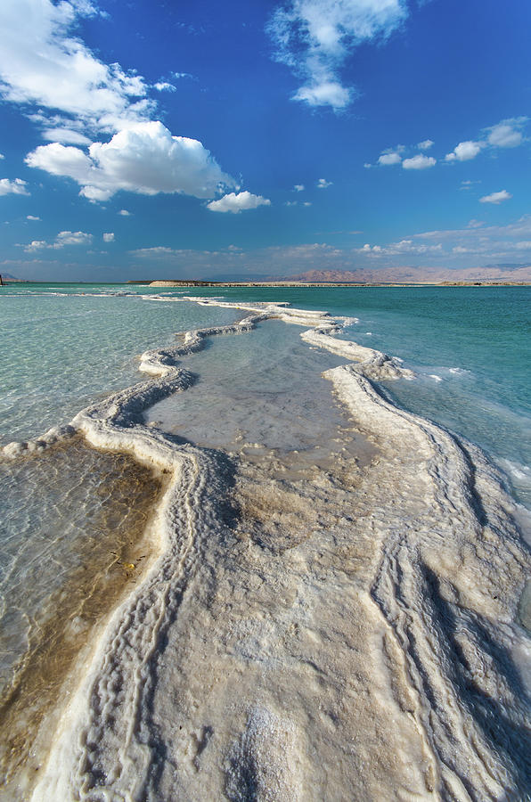Salt Formations In The Dead Sea Photograph by Ilan Shacham