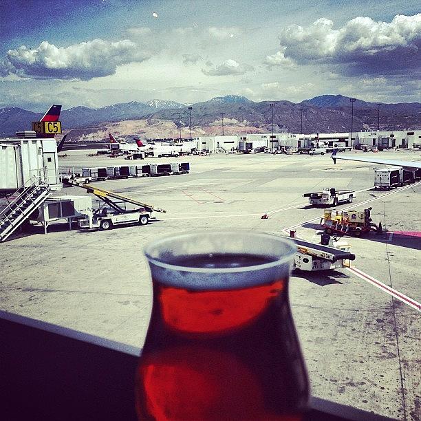 Salt Lake City Airport View & Beer Photograph by Harsh Vahalia