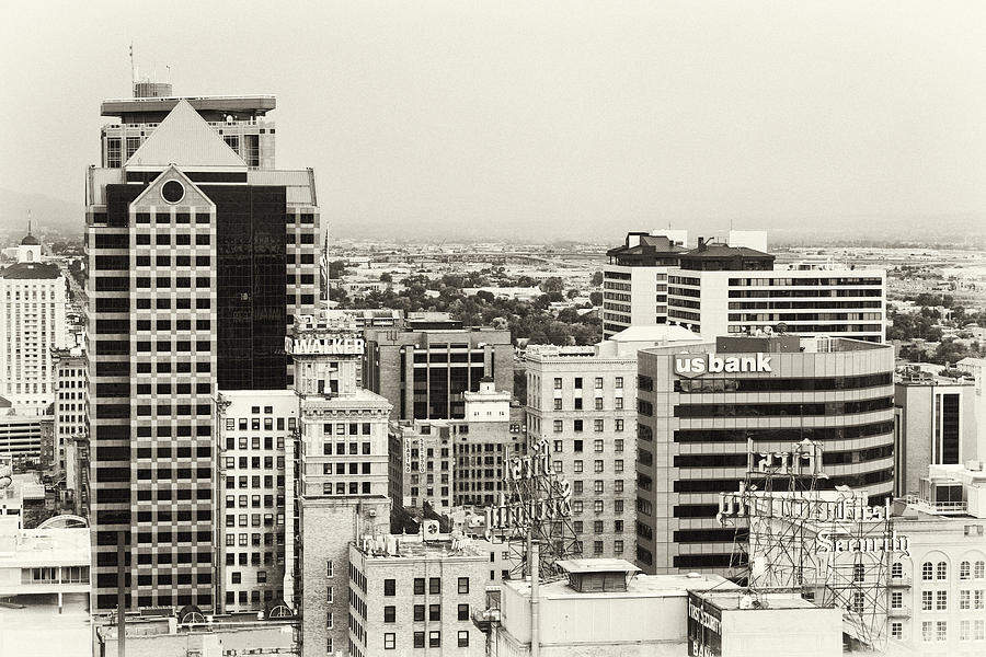 Salt Lake City Skyline Photograph by Richard Malin - Fine Art America