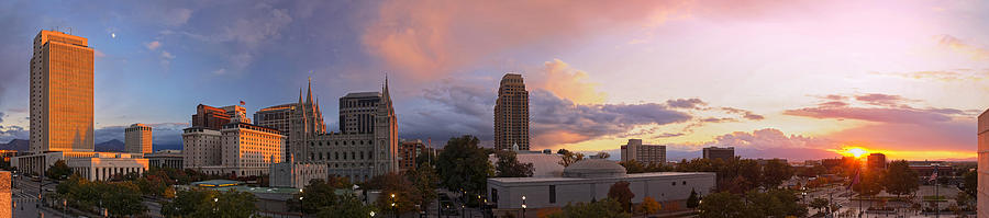 Salt Lake City Sunset Photograph by Dustin LeFevre