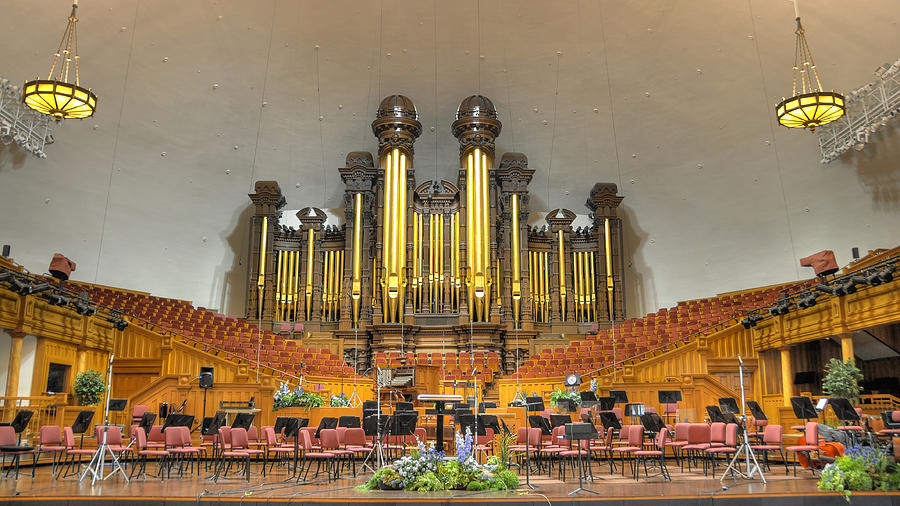 Salt Lake City Tabernacle Organ Photograph by Geraldine Alexander