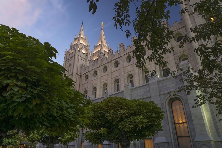 Salt Lake City Temple Photograph by Dustin LeFevre