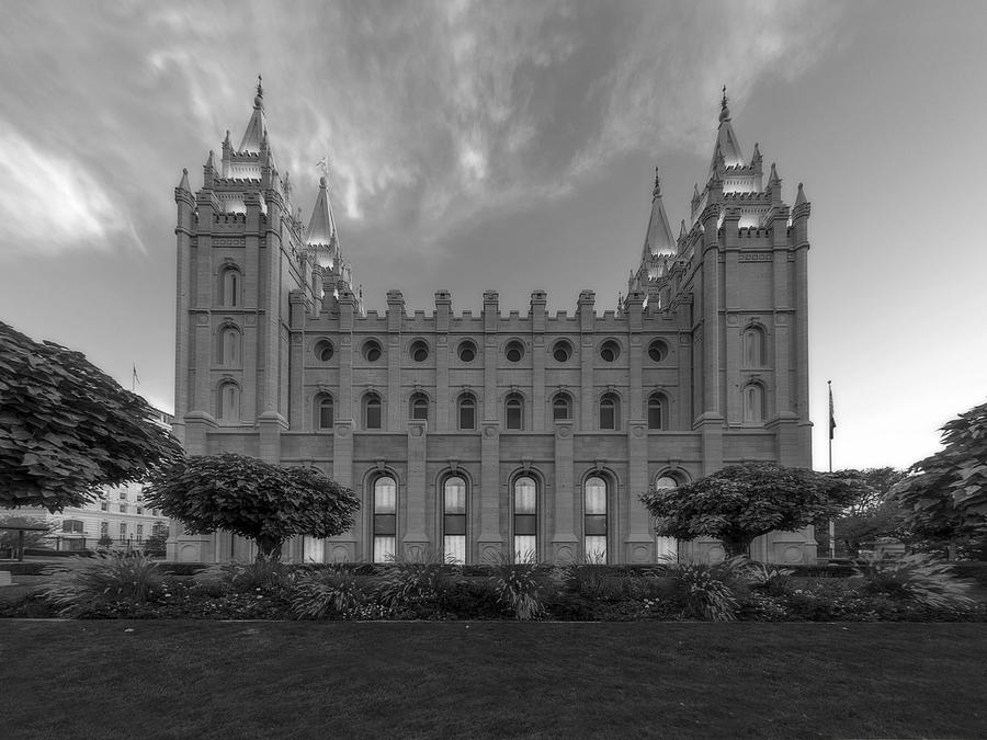Salt Lake City Temple Profile Photograph by Dustin LeFevre