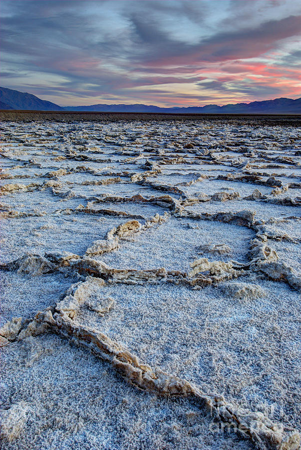 Salt Polygons Death Valley Photograph by Juli Scalzi