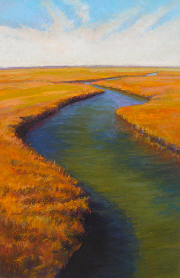 Nature Painting - Salt Prairie by Ed Chesnovitch