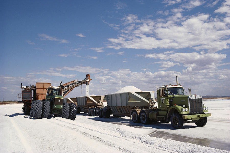 Salt Production, Dampier Salt Mines Photograph by Phillip Hayson