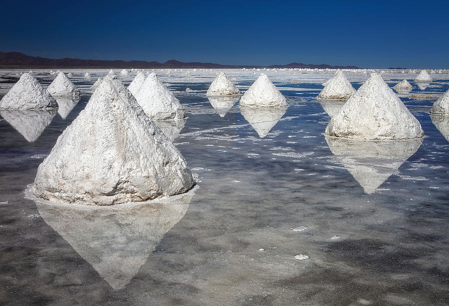Nature Photograph - Salt Pyramids by Kim Andelkovic