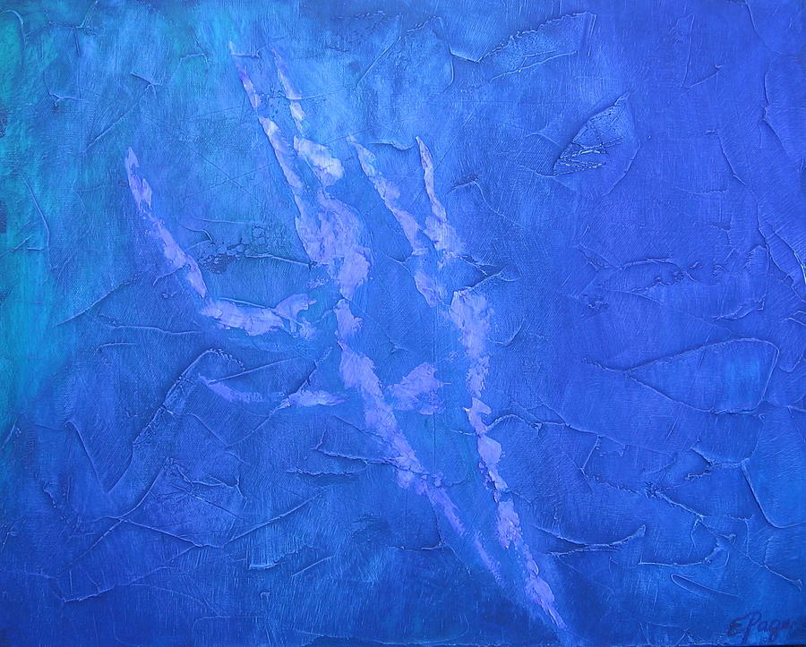 Saltation in Purple Painting by Emily Page