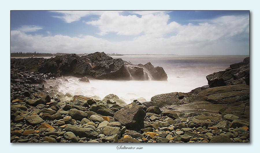 Saltwater on the rocks 01 Photograph by Kevin Chippindall Saltwater on the rocks 01 Photograph by Kevin Chippindall