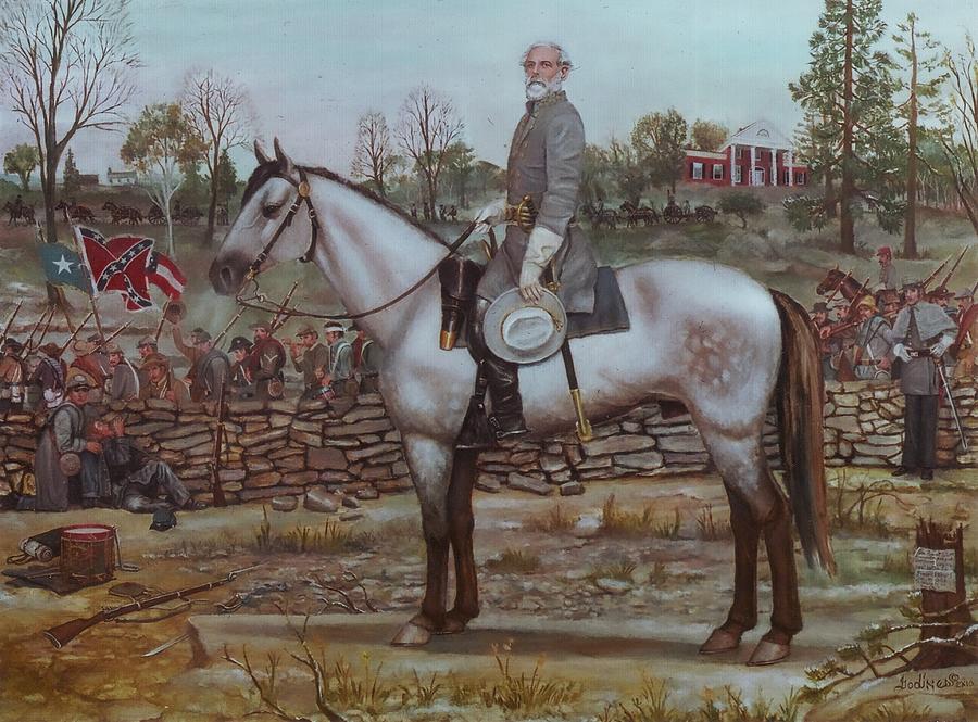 American Civil War Painting - Salute to the Fallen by Henry Godines