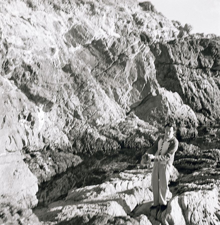 Salvador Dali On Rocks Photograph by Horst P. Horst