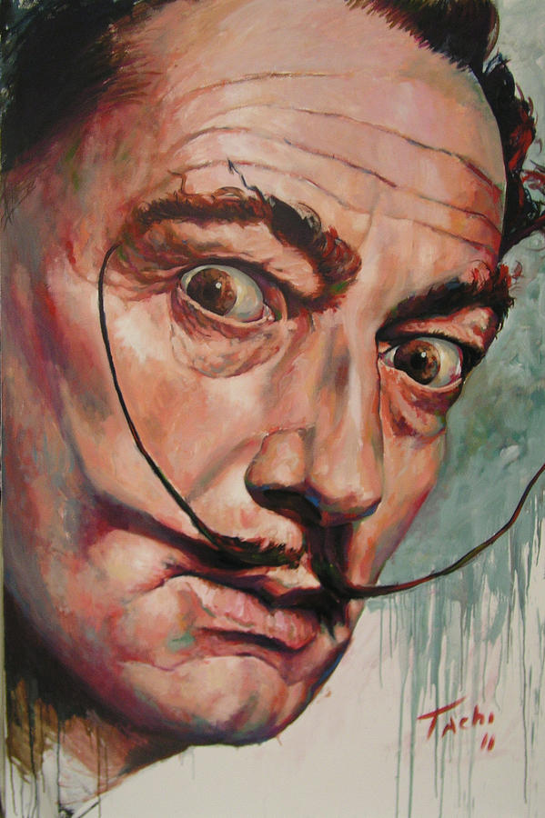 Salvador Dali Painting by Tachi Pintor