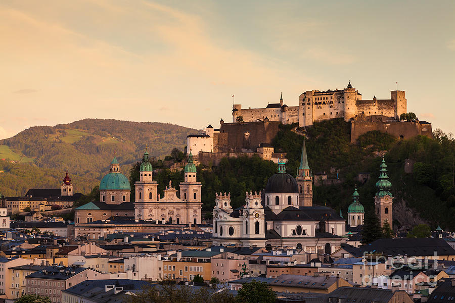 Castle Photograph - Salzburg 08 by Tom Uhlenberg