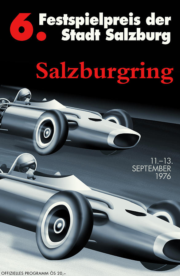 Salzburg Grand Prix 1976 Digital Art by Georgia Clare