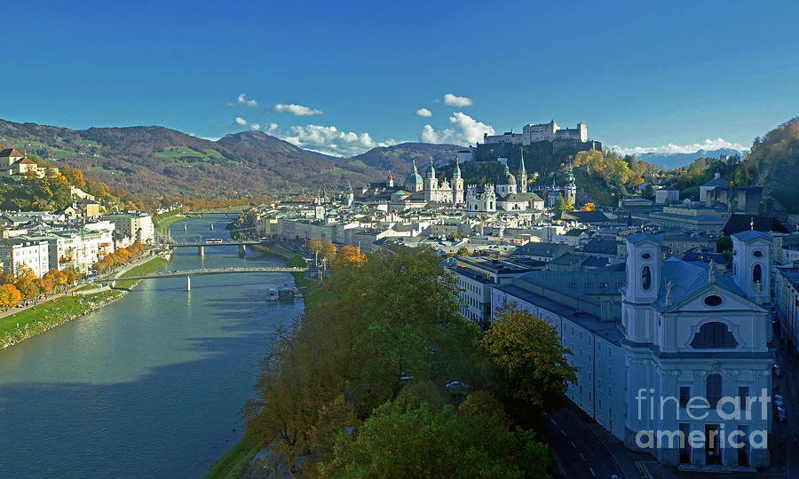 Salzburg in autumn Photograph by Rudi Prott