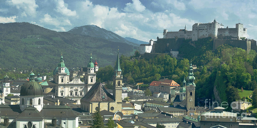 Salzburg panorama 3 Photograph by Rudi Prott