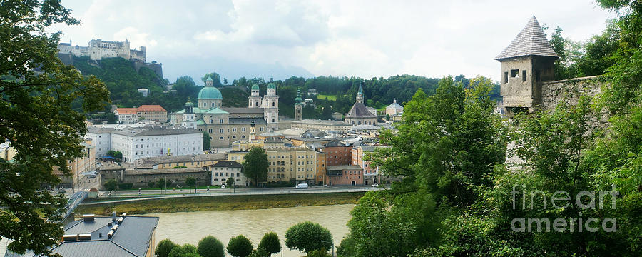 Salzburg panorama 5 Photograph by Rudi Prott