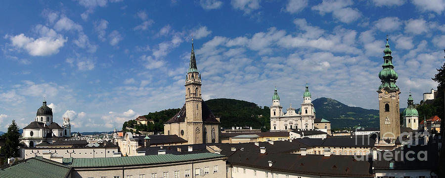 Salzburg panorama 8 Photograph by Rudi Prott
