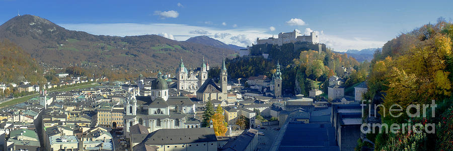 Salzburg panorama in autumn 2 Photograph by Rudi Prott